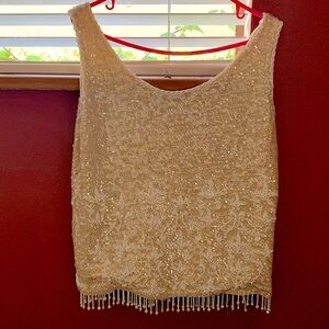 Hand Full Fashioned hand beaded 100% virgin wool and 100% Rayon lining